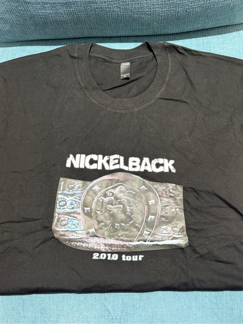 Black 2010 Nickelback Tour Graphic T-Shirt